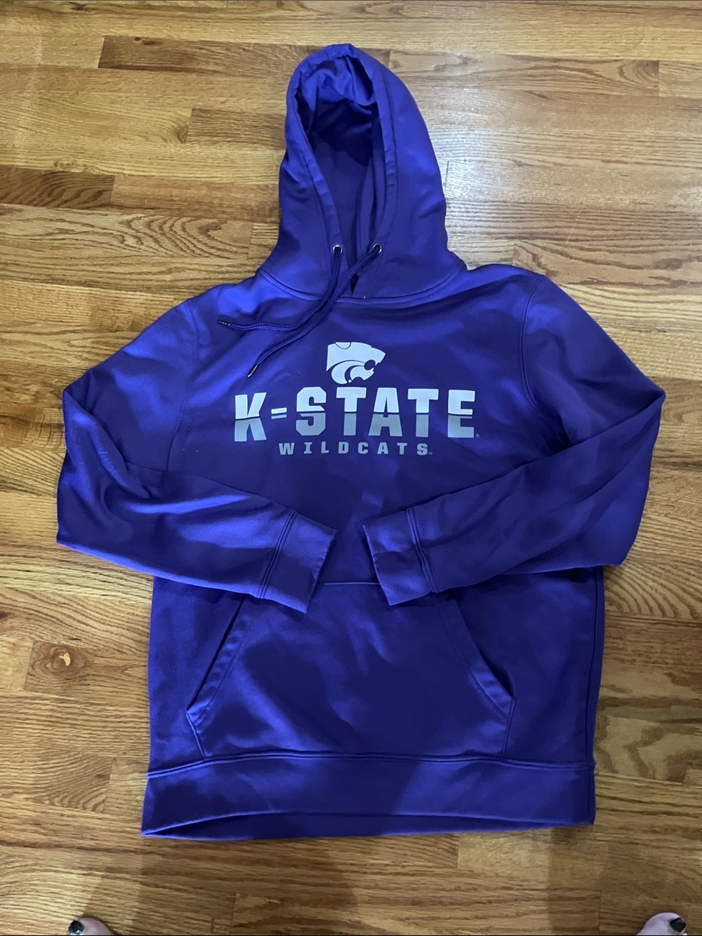Colosseum Purple K-State Wildcats Hooded Pullover Sz M EUC